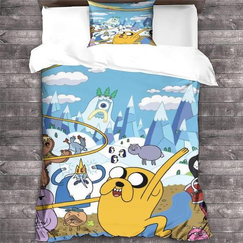 Adventure Time Parure De Lit Pi¿¿Ces Pour Personnes ¿¿ Animation Im... on Productcaster.