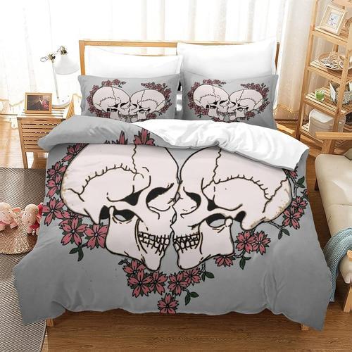 Skulld Housse De Couette Housse De Couette En Microfibre Avec Ferme... on Productcaster.