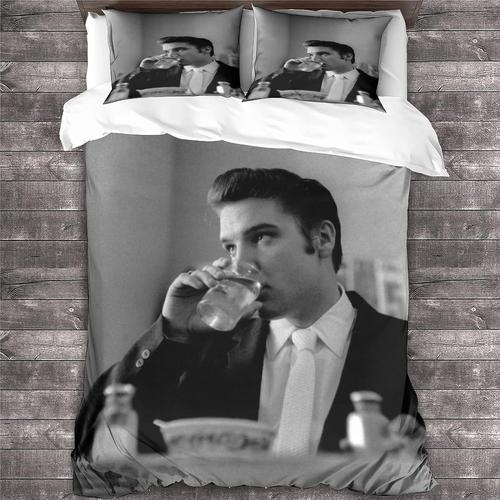 Elvis Presley Housse De Couettes Pi¿¿Ces Parure De Lit,D Rock 'n' R... on Productcaster.