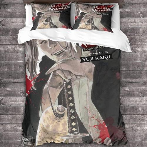 Hell's Paradise Housse De Couette Costume Trois Pi¿¿Ces Et Ensemble... on Productcaster.