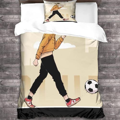 Bluelock Housse De Couette Football-Parure De Lit Anime Motif D Ave... on Productcaster.