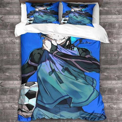 Bluelock Housse De Couette Anime Avec Taies D'oreiller Imprim¿¿ D L... on Productcaster.