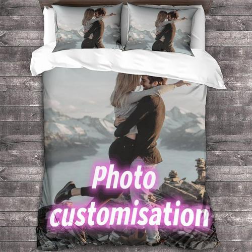 Parure De Lit Personnalisation De Photos Avec Housse De Couette Et ... on Productcaster.