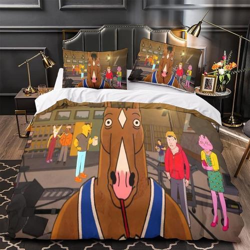 Bojack Horseman Housse De Couette,D Un Cheval Humano?De Literie Per... on Productcaster.