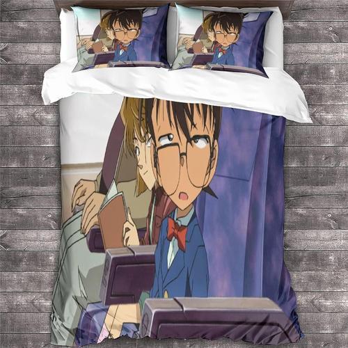 Detective Conan Parure De Lit Anime,Avec Housse De Couette Et Taie ... on Productcaster.