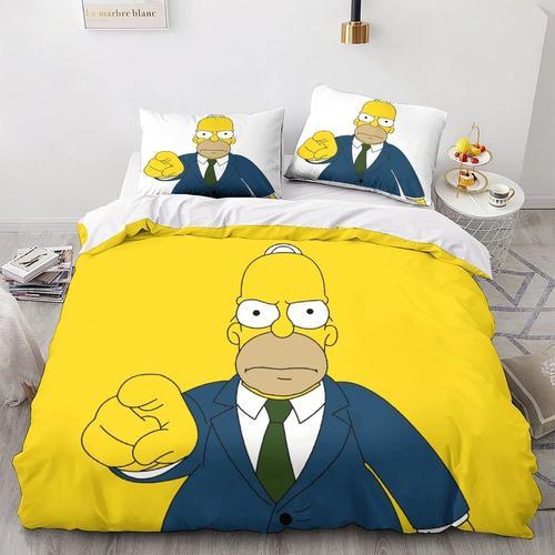 The_Simpsons Parure De Lit Pour Enfant - Motif Animation Personnage... on Productcaster.