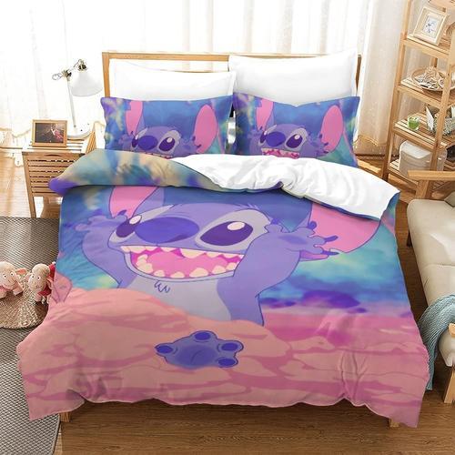 Stitch Pi¿¿Ces Housse De Couette Microfibre Lilo & Stitch Personnag... on Productcaster.