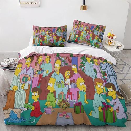 The_Simpsons Parure De Lit Pi¿¿Ces ¿¿ Animation Impression D Housse... on Productcaster.