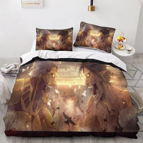 Attack On Titan Literie D Japon Anime Impression Housse De Couette ... on Productcaster.