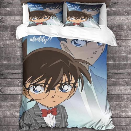 Detective Conan Parure De Lit Pour Gar?On - Motif Anime - Housse De... on Productcaster.