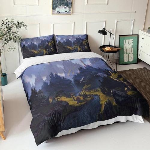 Un Paysage Magique Sets De Housse De Couette D,En Microfibre Ensemb... on Productcaster.