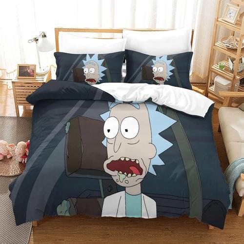 Housse De Couette Imprim¿¿E En D Rick Et Morty Avec Taies D'oreille... on Productcaster.