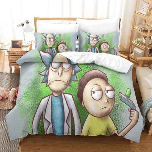 Housse De Couette Rick Et Morty Imprim¿¿E En D Avec Taies D'oreille... on Productcaster.