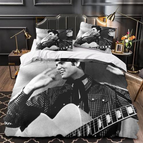 Elvis Presley Parure De Lit Pour Enfant - Motif Rock 'n' Roll Chant... on Productcaster.