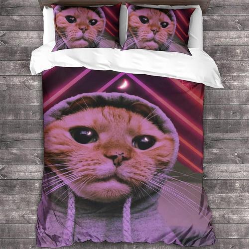 Housse De Couette Chat Ensemble De Lit De Animal Pcs Lit Animal De ... on Productcaster.