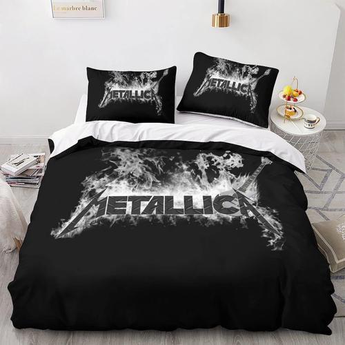 Pi¿¿Ces Metallica Ensemble Housse De Couette D Rock 'n' Roll Imprim... on Productcaster.