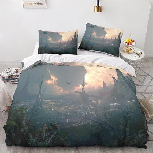 Un Paysage Magique Housse De Couette Landscape Parure De Lit En Mic... on Productcaster.