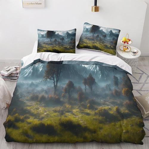 Un Paysage Magique Pi¿¿Ces Parure De Lit En Microfibre Landscape Ho... on Productcaster.