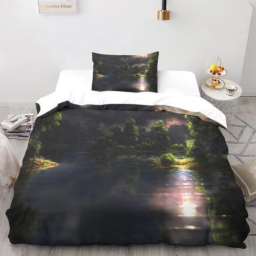 D Un Paysage Magique Housse De Couette, Landscape Imprim¿¿ Parure D... on Productcaster.