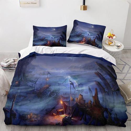 Un Paysage Magique Linge De Lit D Parure De Lit Literie Taies D'ore... on Productcaster.