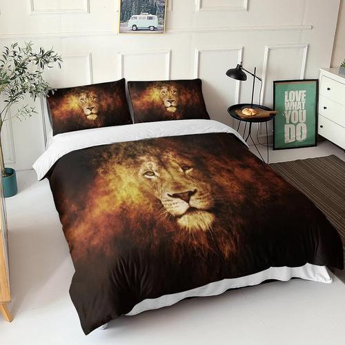 Le Lion Housse De Couette, Wildlife Parure De Lit Enfant Junior Hou... on Productcaster.