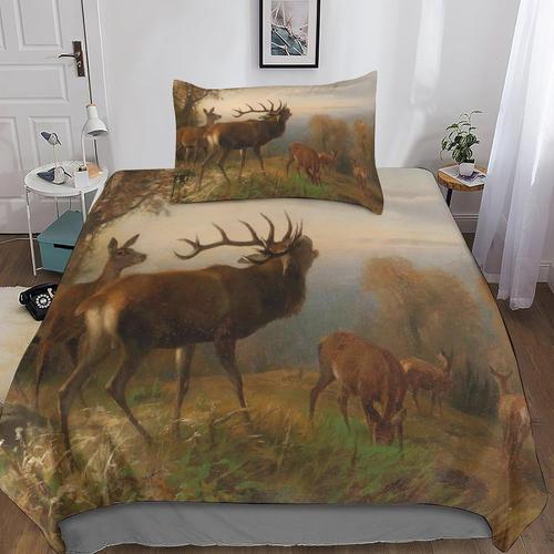 Animal Set De Housses De Couettes En Microfibre D,Pour Adultes Et E... on Productcaster.