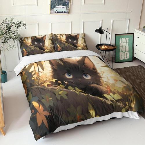 Wildlife Housse De Couette, Le Chat Parure De Lit Enfant Junior Hou... on Productcaster.