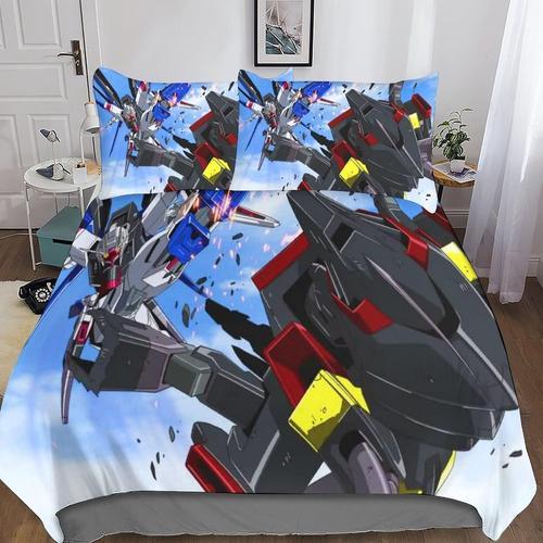 Gundam D Imprim¿¿ Housse De Couette£¬Gundam Housse De Couette En Mi... on Productcaster.