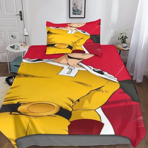 One Punch Man Housse De Couette, Un Coup De Poing Parure De Lit Enf... on Productcaster.