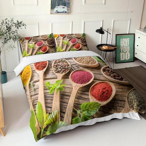 Spice Sets De Housse De Couette D,En Microfibre Ensemble De Condime... on Productcaster.