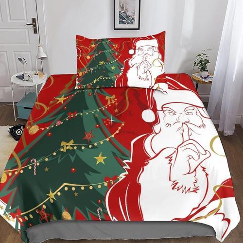 Santa Claus Housses De Couette Parure De Lit En Feuilles De Housse ... on Productcaster.