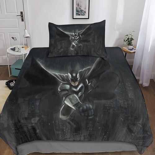 Batman Housses De Couettes Microfibre Pi¿¿Cesavec Fermeture ¿¿Clair... on Productcaster.