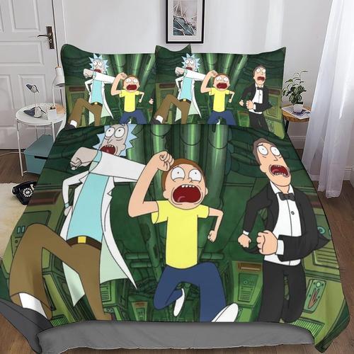 Rick And Morty Housse De Couette £¬ Pi¿¿Ces Sets D Imprim¿¿ Rick Et... on Productcaster.