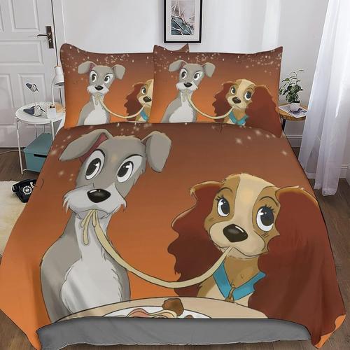 Lady And The Tramp Housse De Couette La Belle Et Le Clochard Parure... on Productcaster.