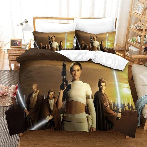 Housse De Couette D Star Wars Avec Taies D'oreiller, Parure De Lit ... on Productcaster.