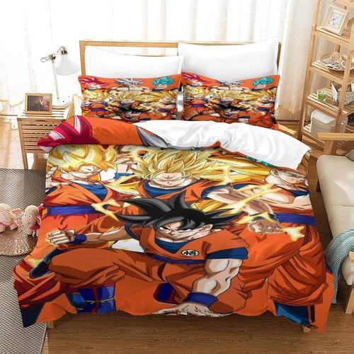 Parure De Lit D Goku Parure De Lit Anime Department Housse De Couet... on Productcaster.