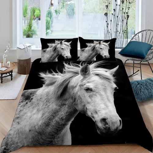 Parure De Lit Cheval Personnes Xcm Adultes Enfants Housse De Couett... on Productcaster.