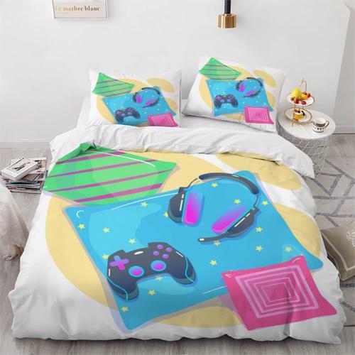 Housse De Couette Xcm Enfant D Manette De Jeu Parure De Lit Jeux ¿¿... on Productcaster.