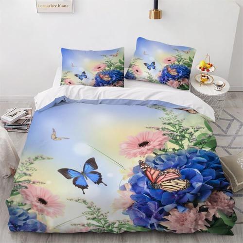 Parure De Lit Papillon Personnes Xcm Enfants Housse De Couette Papi... on Productcaster.