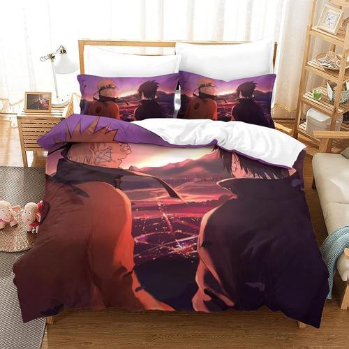 Naruto Parure De Lit Pi¿¿Ces Avec Housse De Couette Et Personnages ... on Productcaster.