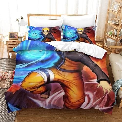 Ensemble De Housse De Couette En Microfibre Douce Naruto D Avec Per... on Productcaster.