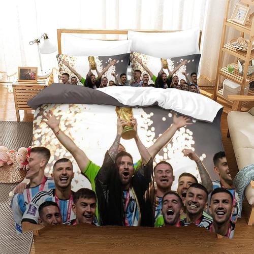 Messi Housses De Couette Ensemble De Housse De Couette D Champion D... on Productcaster.