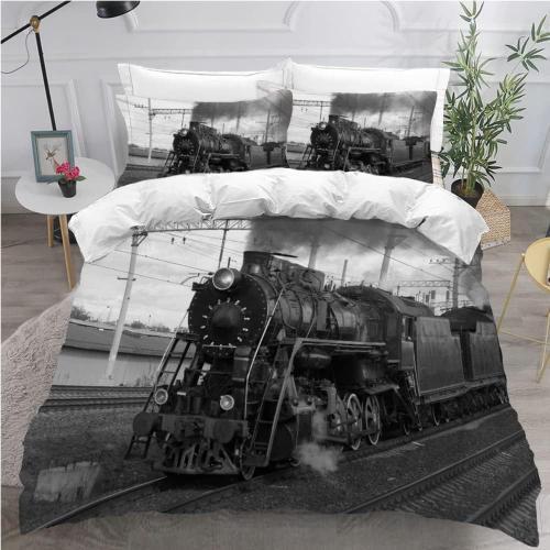 Housse De Couette Xcm Adultes D Train R¿¿Tro Parure De Lit Et Train... on Productcaster.