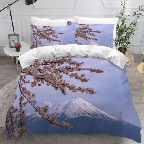 Housse De Couette Xcm Adultes D Fleurs De Cerisier Japonais Parure ... on Productcaster.