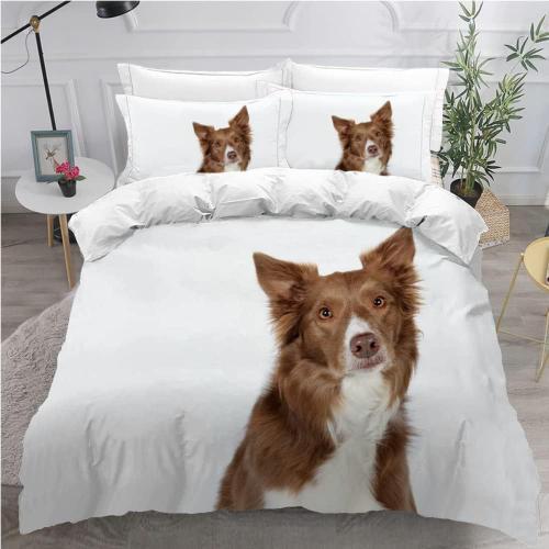 Parure De Lit Border Collie Personnes Xcm Adultes Enfants Housse De... on Productcaster.