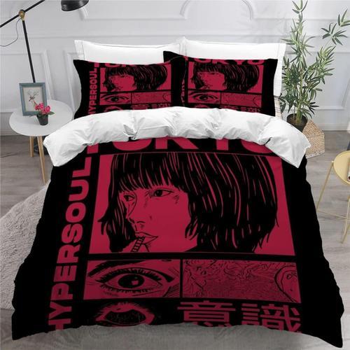 Parure De Lit Pi¿¿Ces Japon, Tokyo, Manga Housse De Couette X Ado D... on Productcaster.