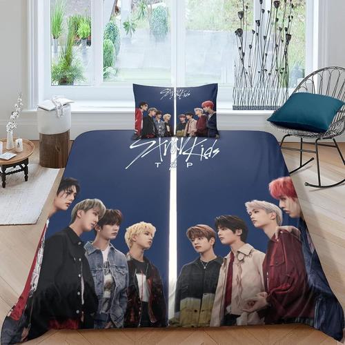 Stray Kids Parure De Couette % Coton Single£¿Xcm£ Et Taies D'oreil... on Productcaster.