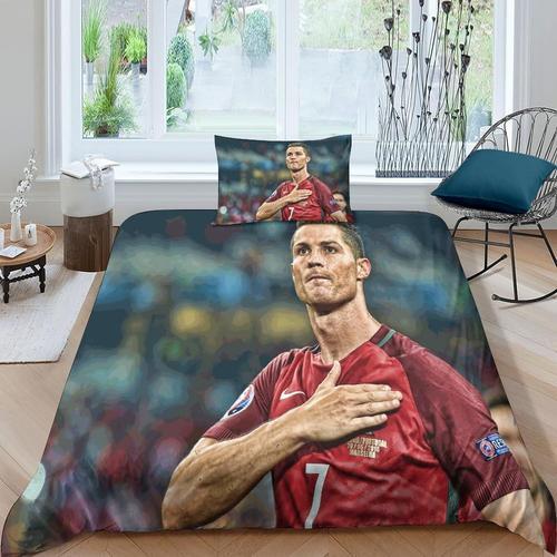 Cristiano Ronaldo Housse De Couettes Imprim¿¿E D Pi¿¿Ces Housse De ... on Productcaster.