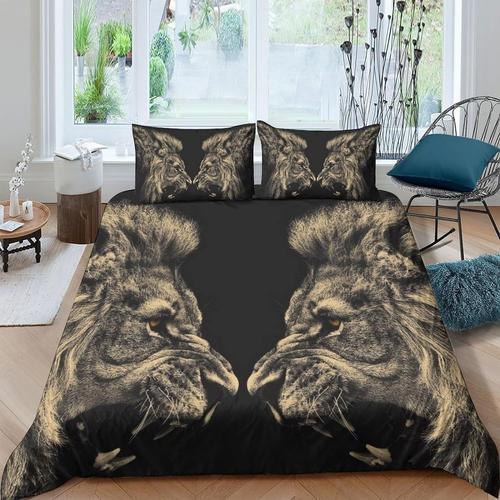 Lions Pi¿¿Ces Ensemble Housse De Couette D Imprim¿¿ Literie Couette... on Productcaster.