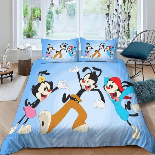 Animaniacs Housse De Couette Avec Taies D'oreiller Parure De Lit Ad... on Productcaster.